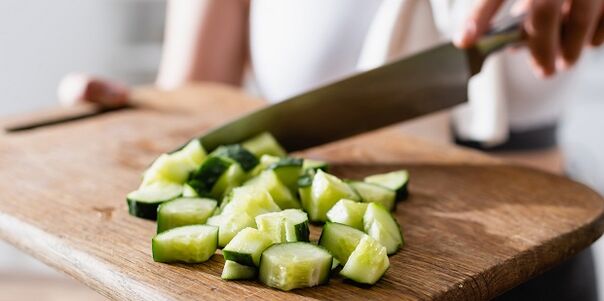 Pepinos una verdura de descarga baja en calorías
