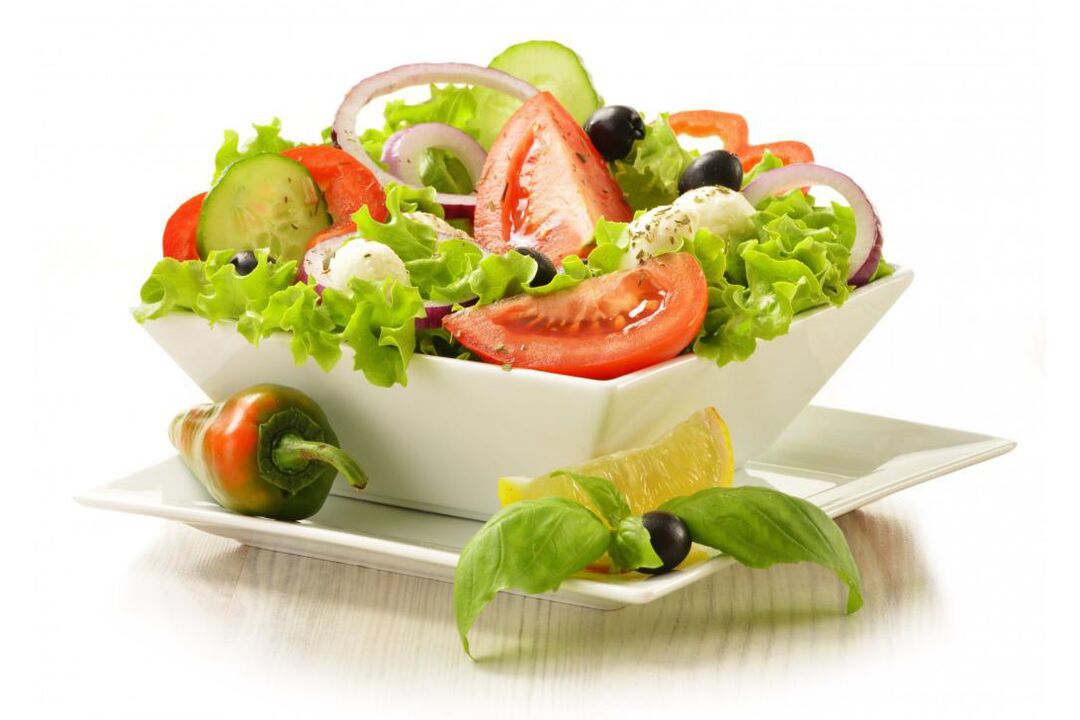 En los días de verduras de la dieta química puedes preparar deliciosas ensaladas. 