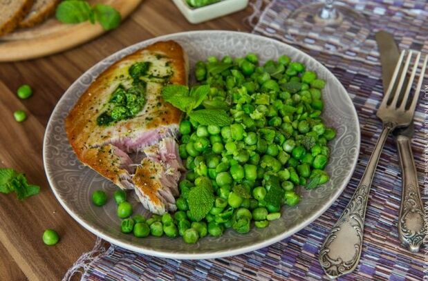Cena de guisantes